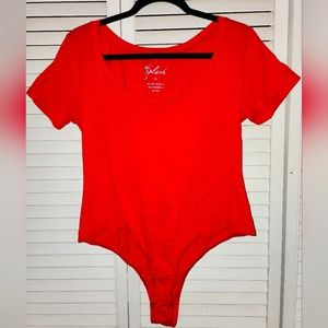 Splash Red Bodysuit